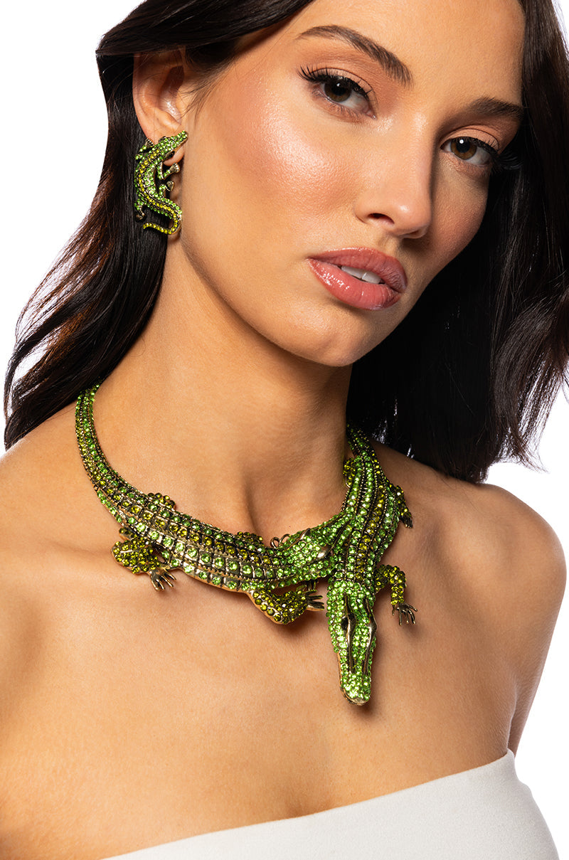 BITE ME ALLIGATOR NECKLACE