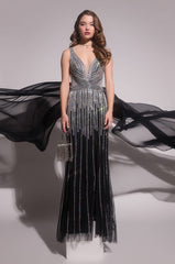 BLACK LABEL ITS NOT A DREAM FULL STONE MAXI GOWN