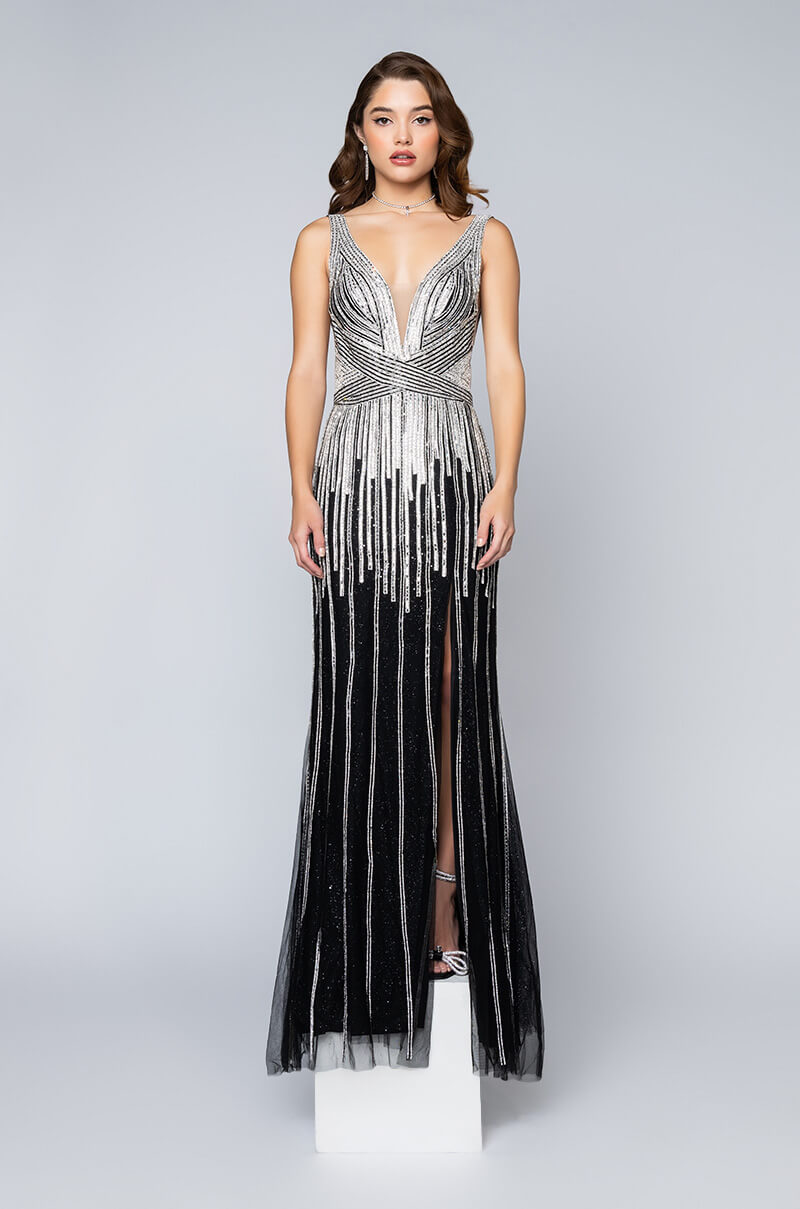BLACK LABEL ITS NOT A DREAM FULL STONE MAXI GOWN