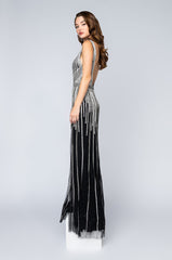 BLACK LABEL ITS NOT A DREAM FULL STONE MAXI GOWN