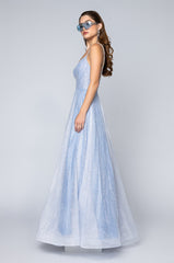 BLACK LABEL QUEEN THINGS GLITTER EFFECT MAXI GOWN