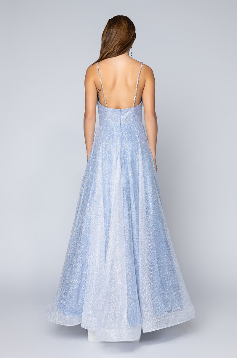 BLACK LABEL QUEEN THINGS GLITTER EFFECT MAXI GOWN