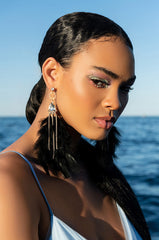 BLACK SWAN DANGLE EARRING