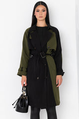 BLEEKER STREET TWO TONE TRENCH COAT