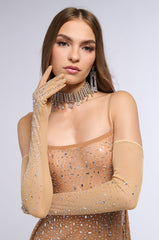 BLING BABE RHINESTONE GLOVES