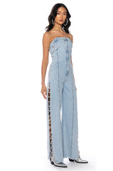 BLING BABY DENIM JUMPSUIT