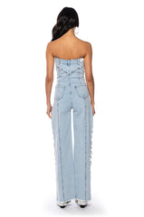 BLING BABY DENIM JUMPSUIT