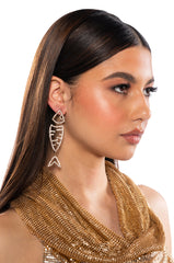 BLING FISHIN EARRING IN GOLD