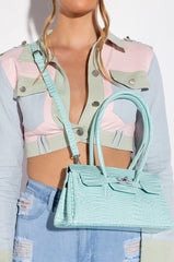 BLUE DREAMS CROC PURSE