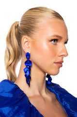 BLUE PETAL EARRING