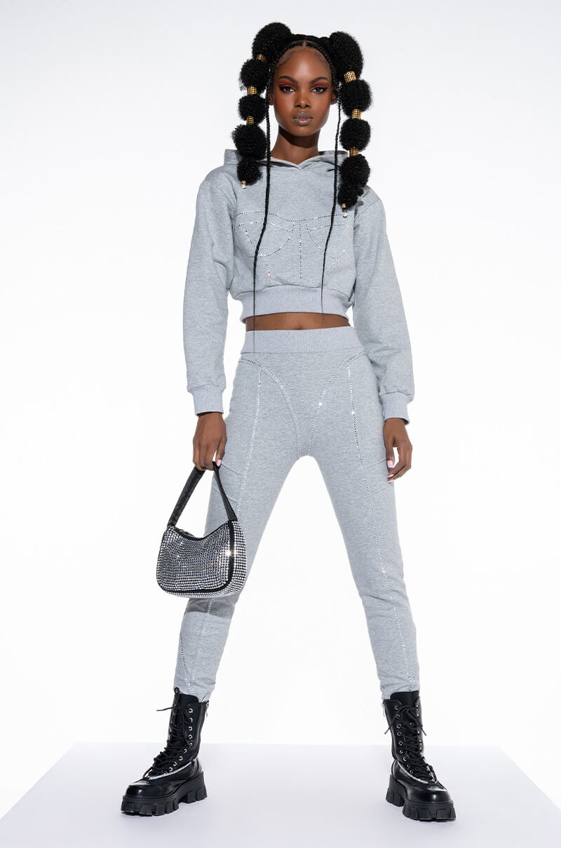 BODYLINES RHINESTONE SWEATSHIRT