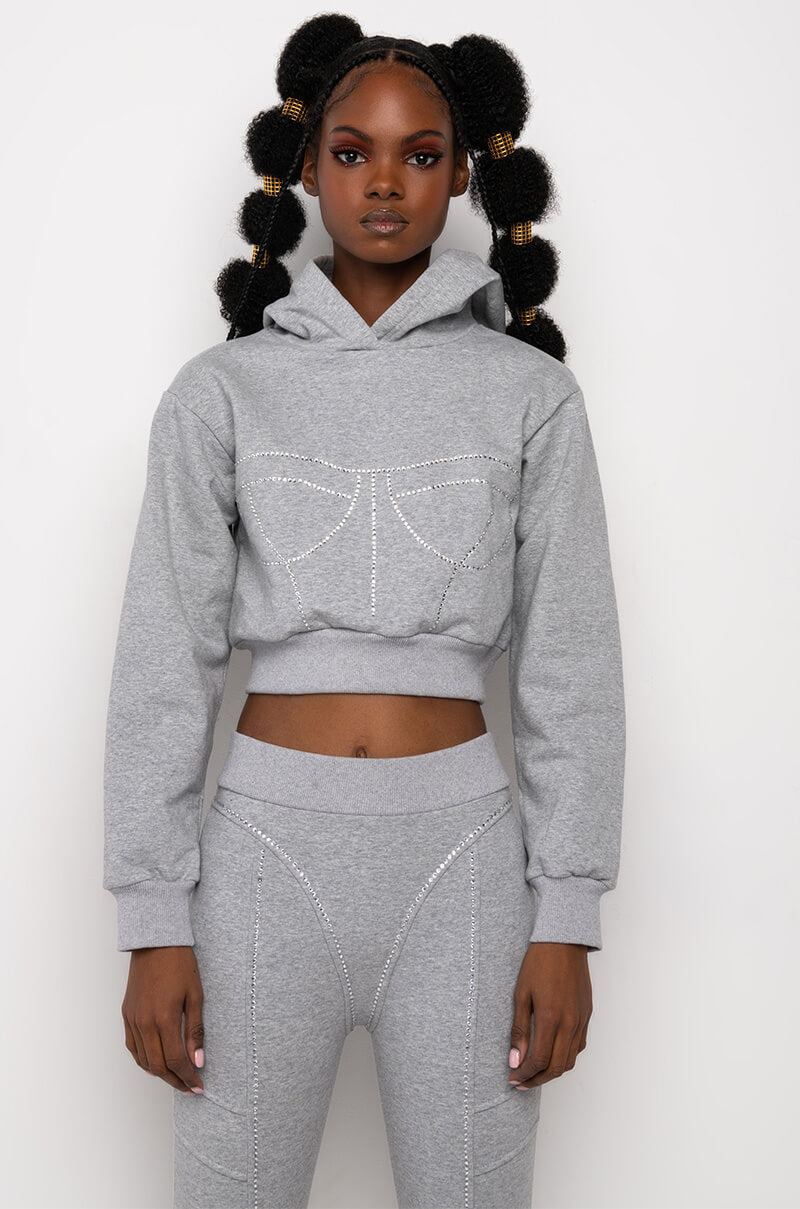 BODYLINES RHINESTONE SWEATSHIRT