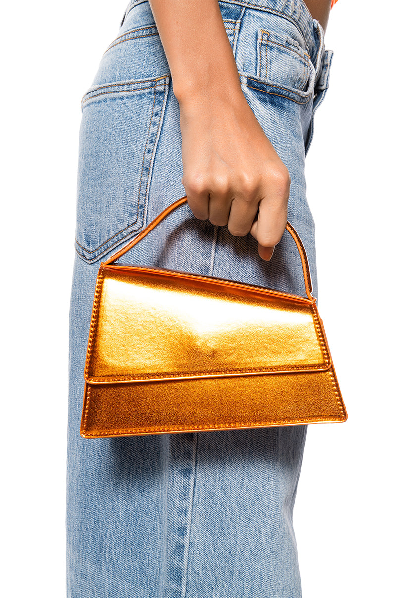 BOISE ORANGE ASYMMETRICAL PURSE