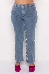 BOSS BITCH HI-RISE STRAIGHT JEANS