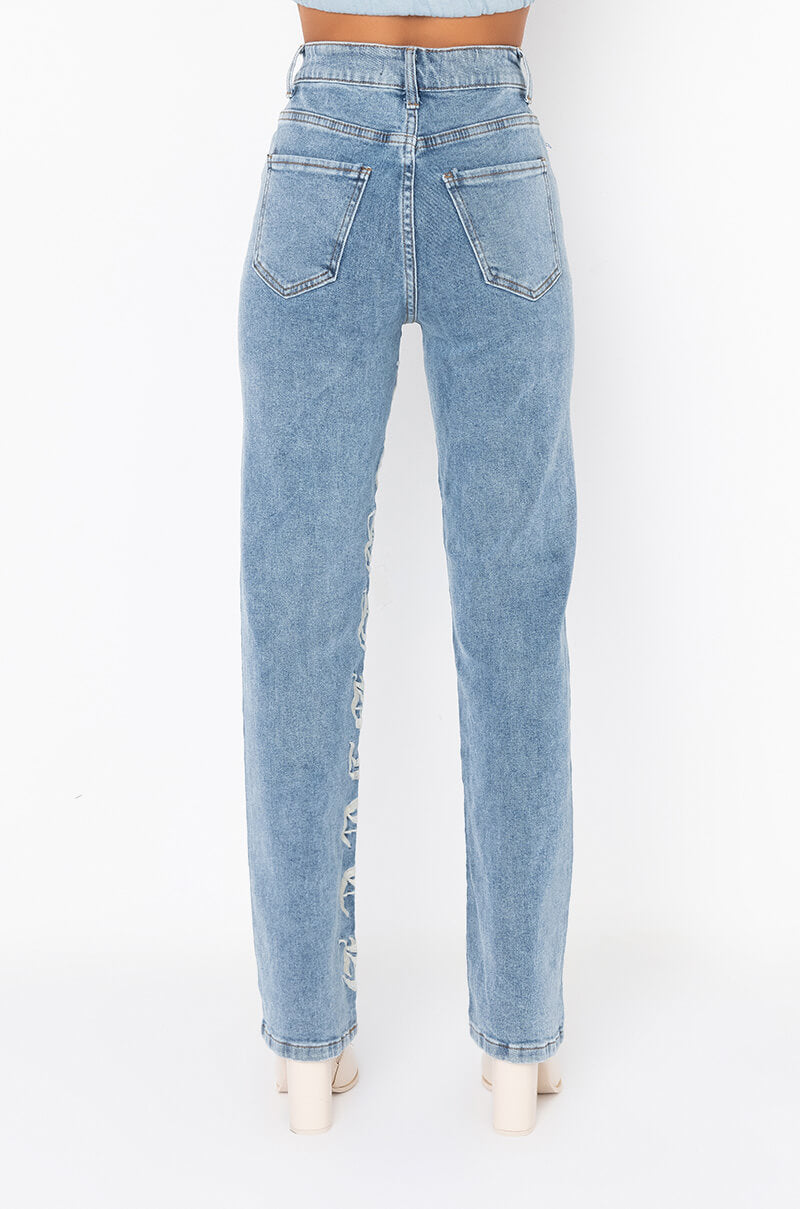 BOSS BITCH HI-RISE STRAIGHT JEANS