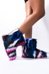 BOSS BITCH FURRY BOOTIE FUCHSIA