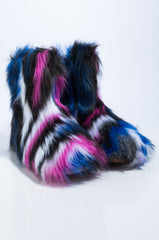 BOSS BITCH FURRY BOOTIE FUCHSIA