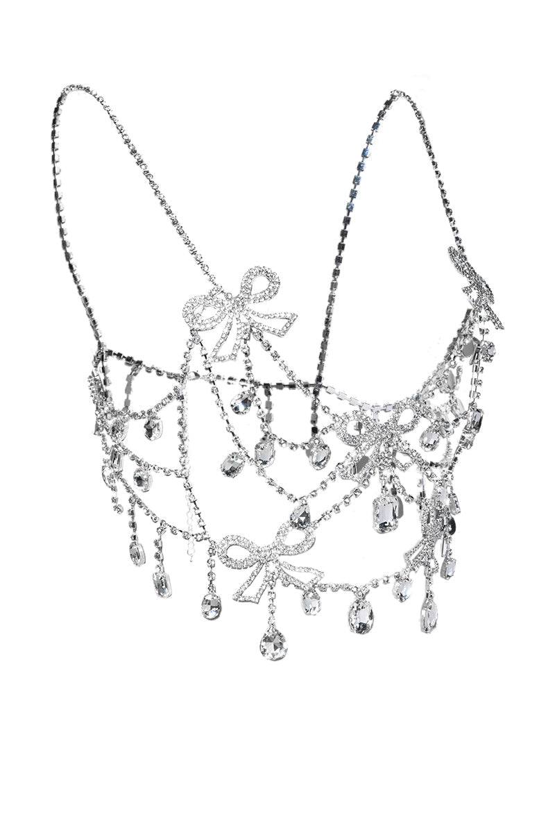 BOWS ON BOWS BLING BODY CHAIN