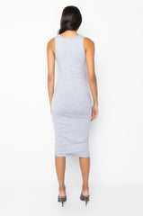 BRAVE ONE MIDI DRESS WITH BARBELL TRIM