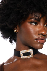BUCKLE UP BLING CHOKER