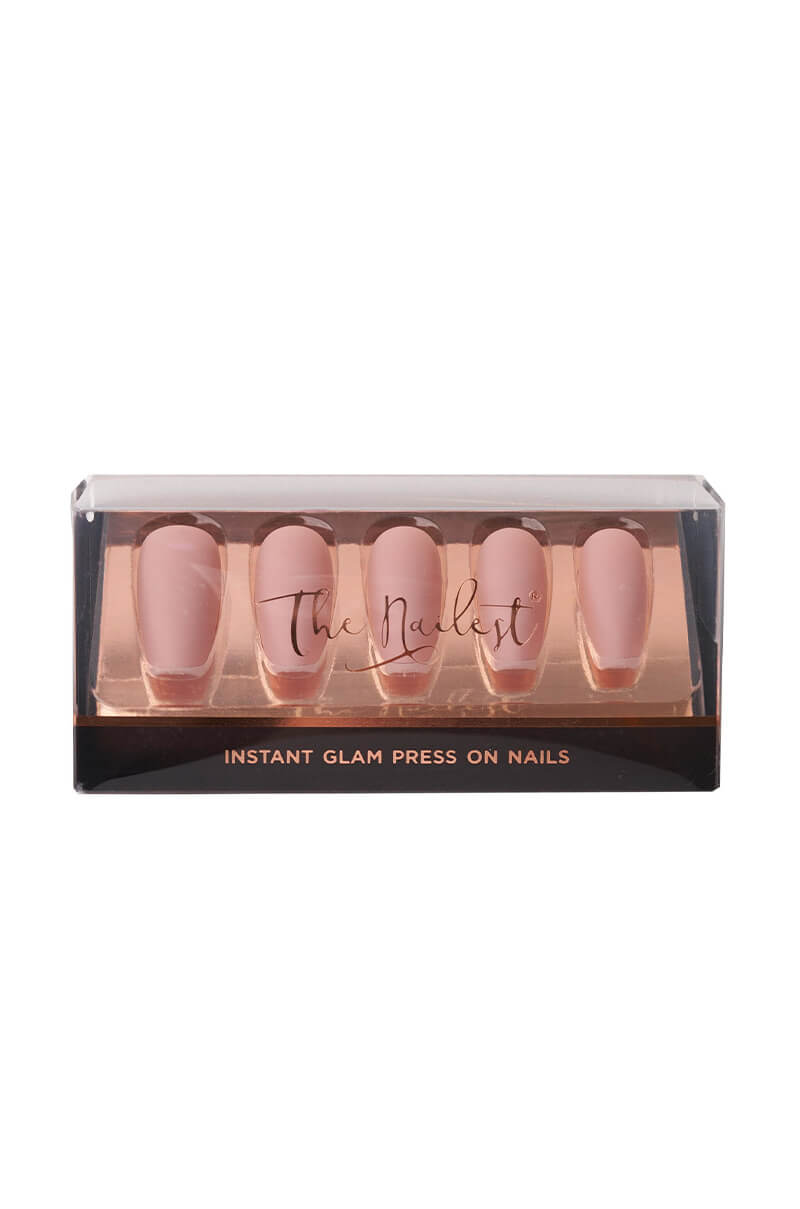 BUFF TAN MEDIUM COFFIN INSTANT PRESS ON NAILS