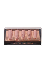BUFF TAN MEDIUM COFFIN INSTANT PRESS ON NAILS