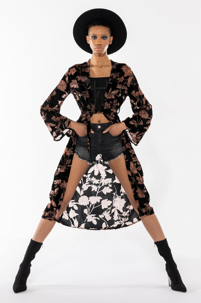BURNOUT LOVE DRUG KIMONO TRENCH