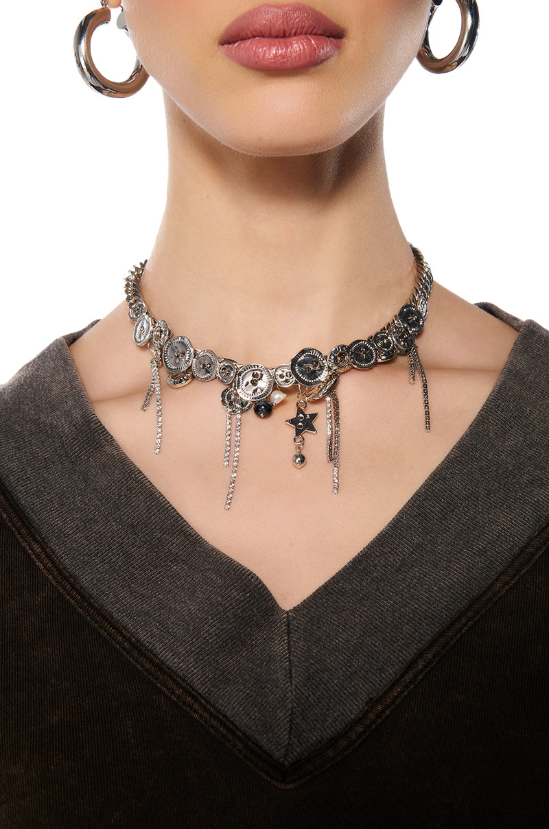 BUTTON ME UP NECKLACE
