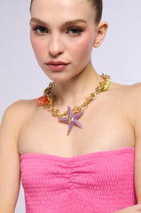 BY THE BEACH STATEMENT NECKLACE
