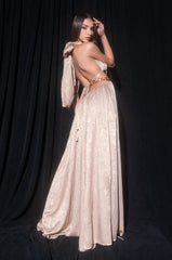 CALL IT WHAT YOU WANT MAXI DRESS WITH CHAINS TRIM