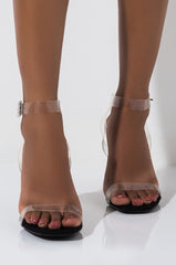 CAPE ROBBIN SANE CHUNKY SANDAL FLAT BLACK