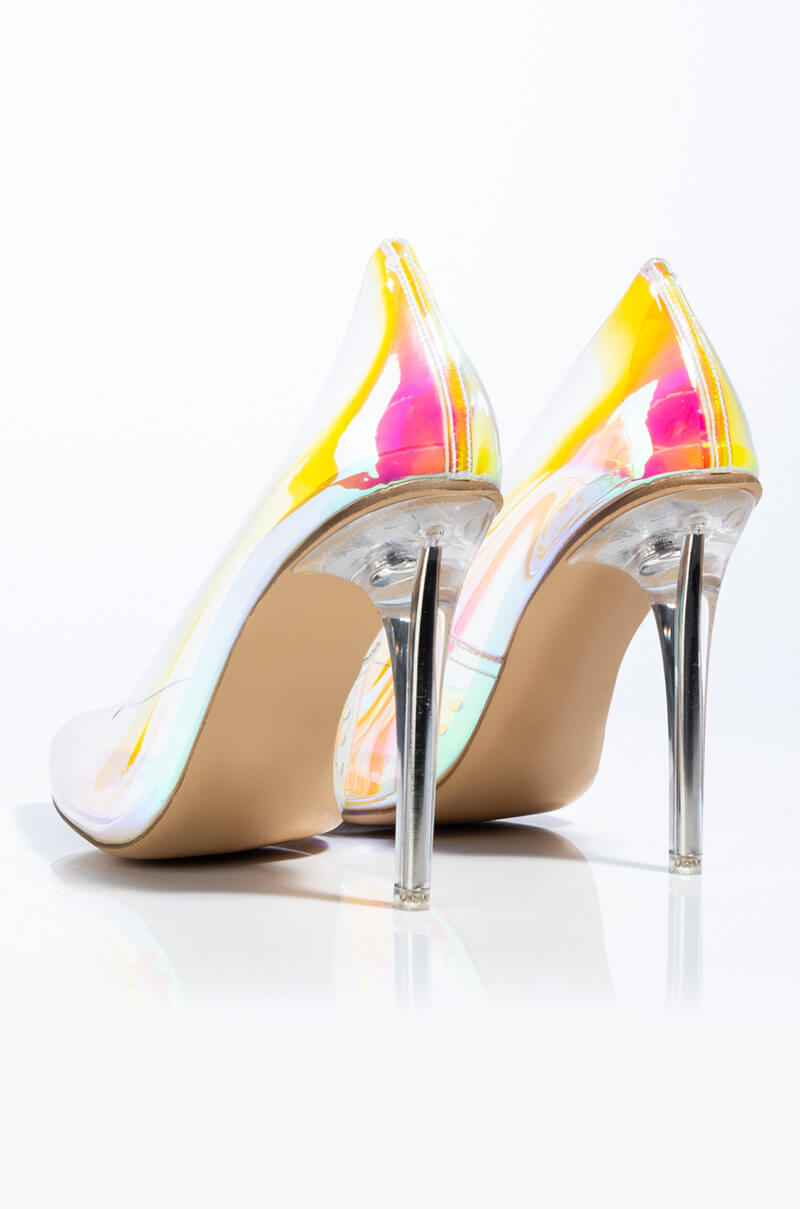 CAPE ROBBIN HOLOGRAPHIC PVC STILETTO PUMP