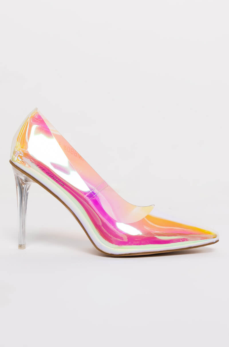 CAPE ROBBIN HOLOGRAPHIC PVC STILETTO PUMP