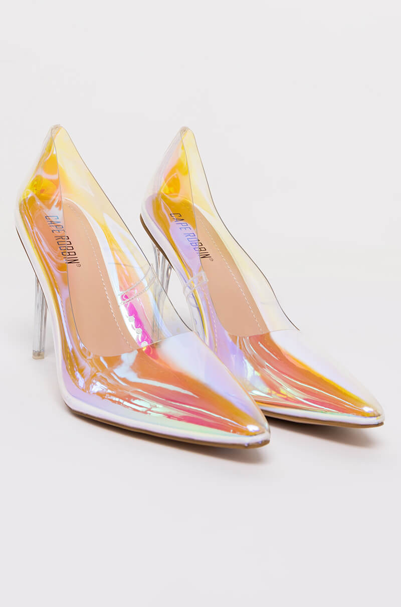 CAPE ROBBIN HOLOGRAPHIC PVC STILETTO PUMP