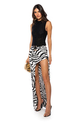 CASSIE ANIMAL PRINT MAXI SKIRT