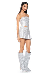 CELEBRATE ME EMBELLISHED MINI SKIRT