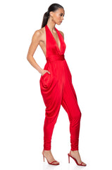 CELESTE HALTER NECK JUMPSUIT