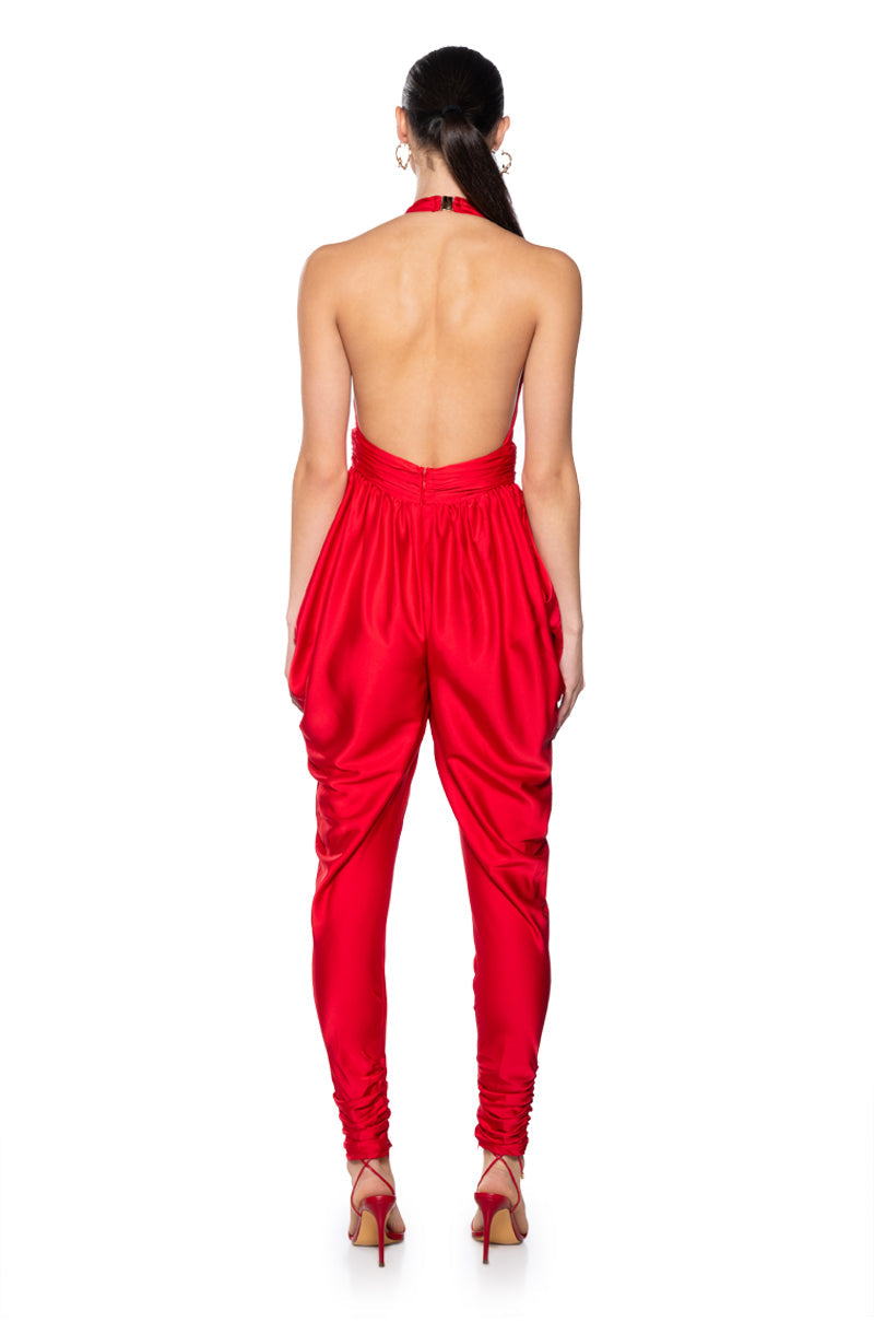 CELESTE HALTER NECK JUMPSUIT
