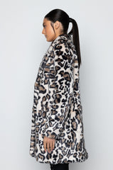 CHEETAH FAUX FUR COAT