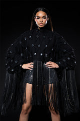 CITY LIVIN FRINGE SWEATSHIRT
