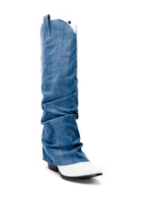 CONNECTION WESTERN DENIM BOOT