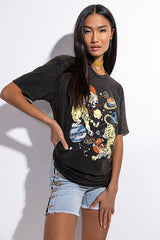 COSMIC PRINTED T SHIRT