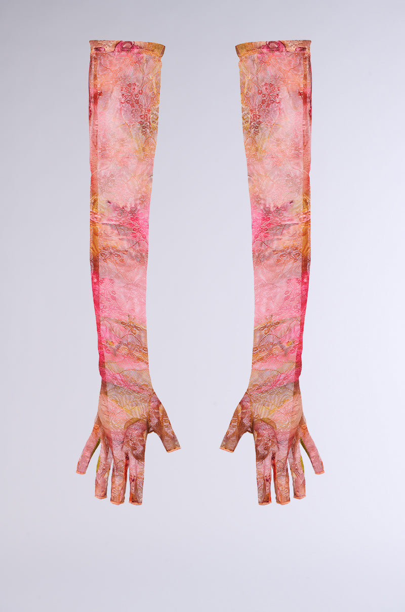 CRAZY LOVE FINGERLESS MESH GLOVES