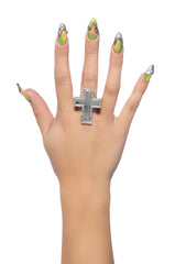 CROSS STACKING RING