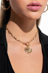 CROWN ME LION STATEMENT NECKLACE