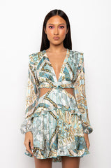 CRUSHING ON YOU ROMPER WITH CUT OUTS
