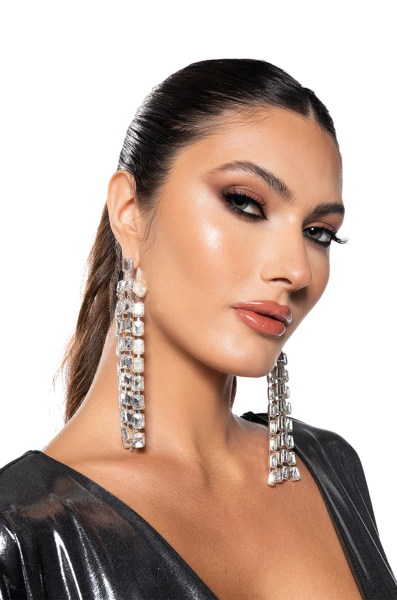 CRYSTAL WATERFALL EARRING