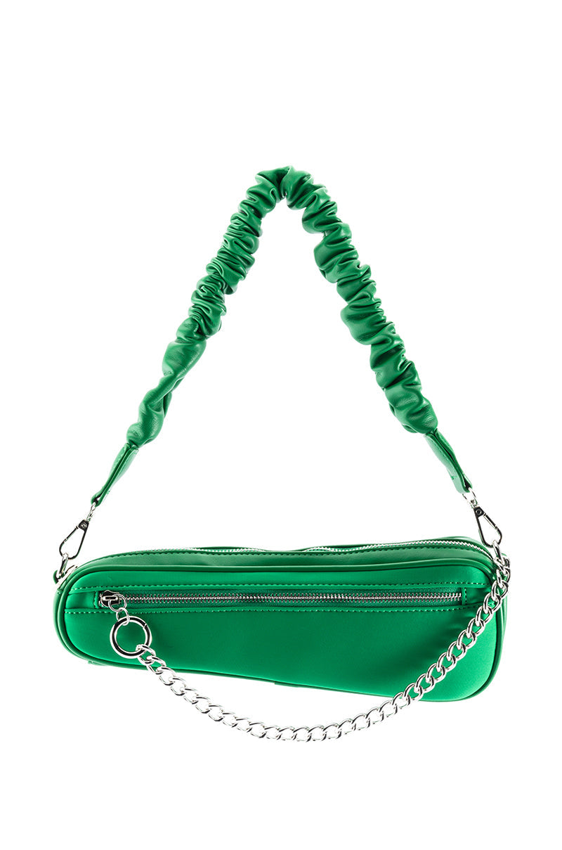 DAFT GREEN ASYMMETRICAL PURSE