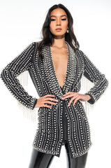 DAVINCI LONG PEARL WORK BLAZER