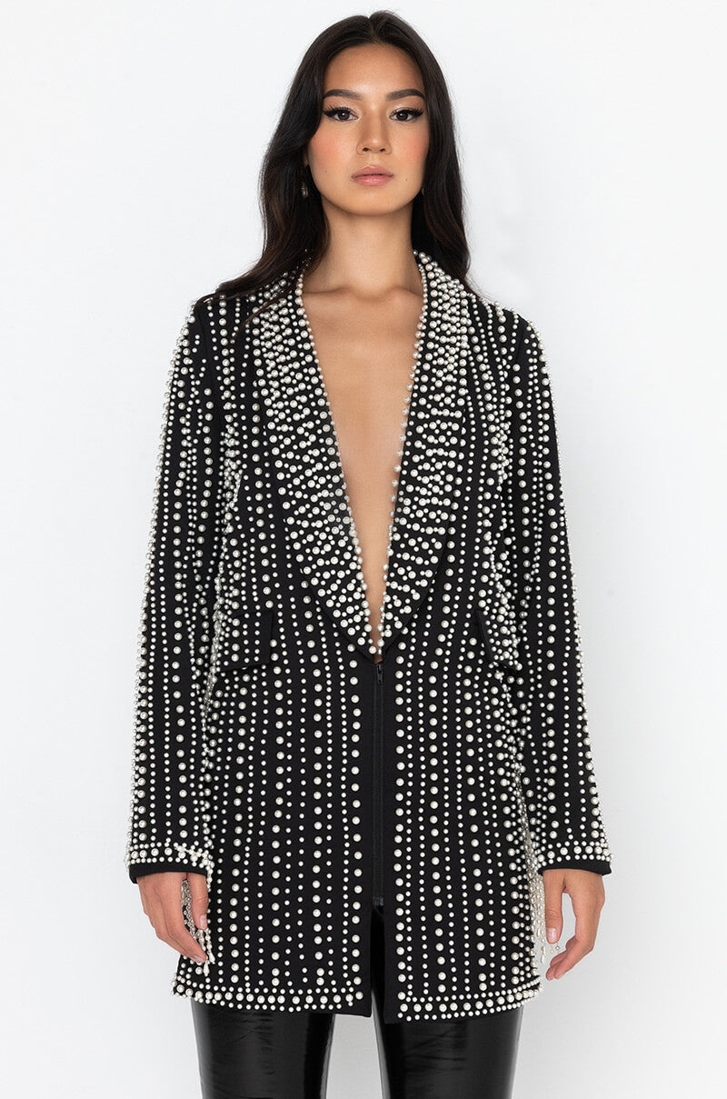 DAVINCI LONG PEARL WORK BLAZER